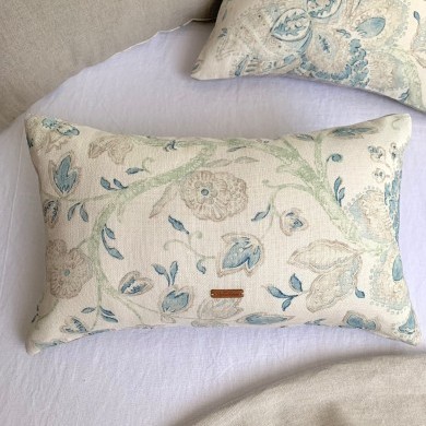 Funda de Cojín Jodhpur Azul claro 30x50 de Lino