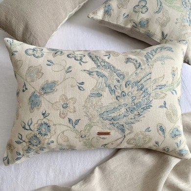 Funda de Cojín Jodhpur Azul claro 40x60 de Lino