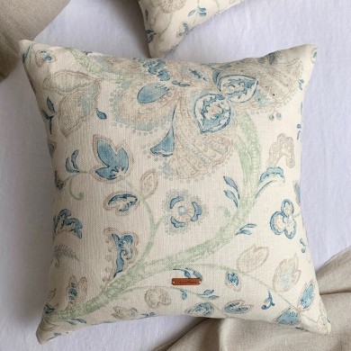 Funda de Cojín Jodhpur Azul claro 45x45 de Lino